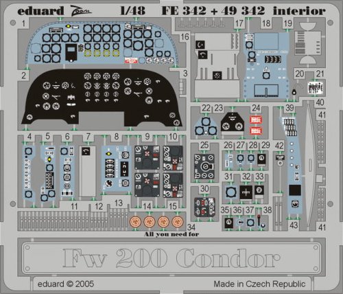Przejdź do produktu EDUARD FE342 - 1:48 Fw 200 Condor interior