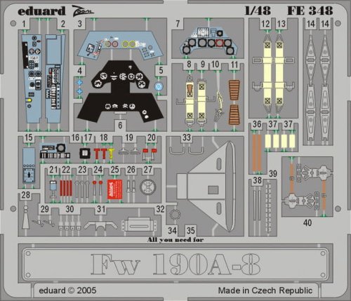 Przejdź do produktu EDUARD FE348 - 1:48 Fw 190A-8