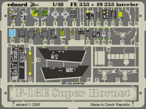 Przejdź do produktu EDUARD FE353 - 1:48 F-18E interior