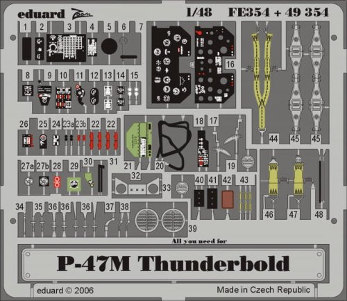 Przejdź do produktu EDUARD FE354 - 1:48 P-47M