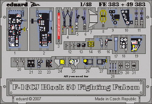 Przejdź do produktu EDUARD FE383 - 1:48 F-16CJ Block 50