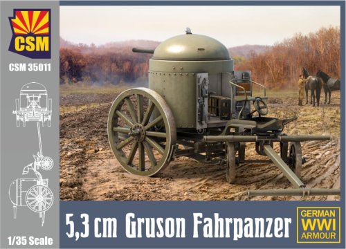 Przejdź do produktu Copper State Models CSM 35011 - 1:35 5,7cm Gruson Fahrpanzer