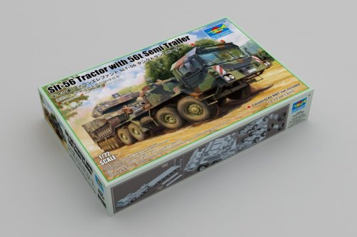 Przejdź do produktu Trumpeter 07196 - 1:72 SLT-56 Tractor with 56t Semi Trailer
