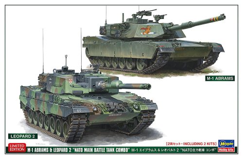 Przejdź do produktu Hasegawa 30069 - 1:72 M1 Abrams & Leopard 2  NATO Main Battle Tank Combo