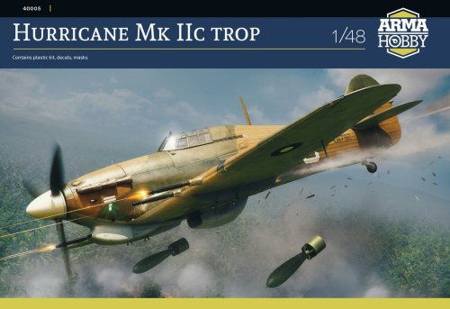 Przejdź do produktu Arma Hobby 40005 - 1:48 Hurricane Mk IIc Trop
