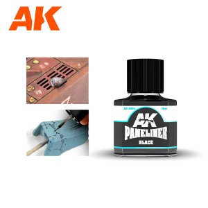 AK Interactive 12020 - Paneliner Black 40 ml