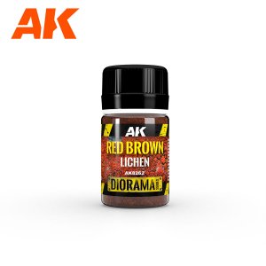 AK Interactive 8262 - Posypka roślinna do makiet Red Brown Lichen 35 ml