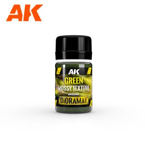 AK Interactive 8260 - Posypka roślinna do makiet Green Mossy Texture 35 ml