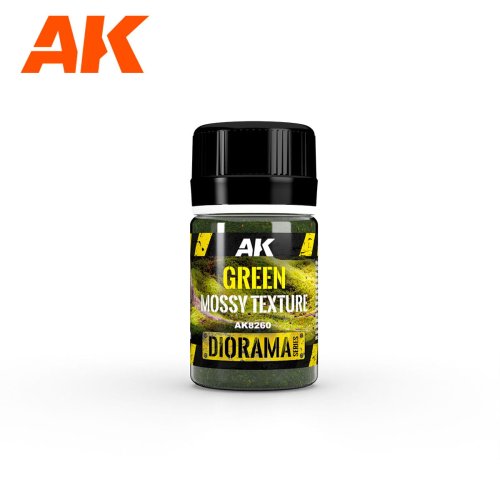 Przejdź do produktu AK Interactive 8260 - Posypka roślinna do makiet Green Mossy Texture 35 ml
