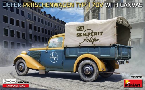 Przejdź do produktu Miniart 38072 - 1:35 Liefer Pritschenwagen Typ 1 170V With Canvas