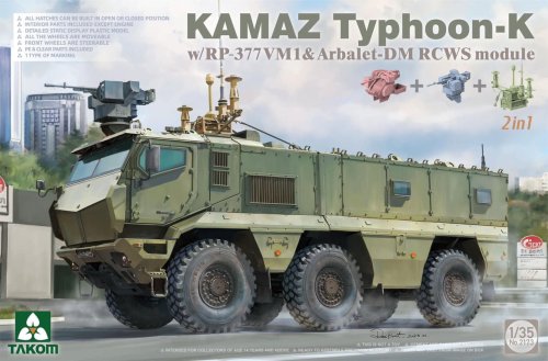Przejdź do produktu Takom 2173 - 1:35 Kamaz Typhoon-K w/ RP-377VM1 & Arbalet-DM RCWS module