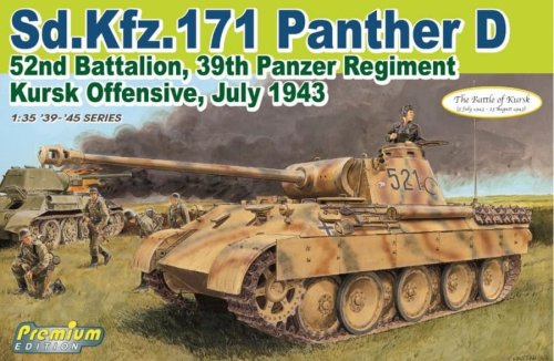 Przejdź do produktu Dragon 6867 - 1:35 Sd.Kfz.171 Panther D 52nd Battalion 39th Panzer Regiment Kursk Offensive July 1943