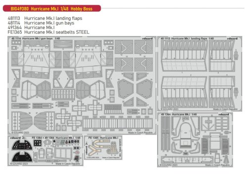 Przejdź do produktu Eduard BIG49380 - 1:48 Hurricane Mk.I
