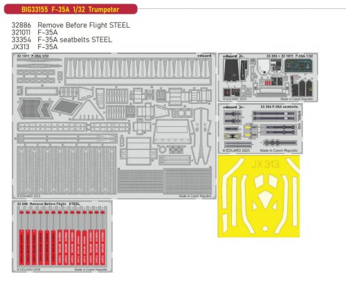 Przejdź do produktu Eduard BIG33155 - 1:32 F-35A