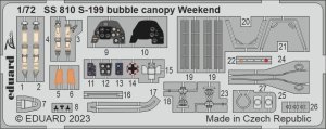 Eduard SS810 - 1:72 S-199 bubble canopy Weekend