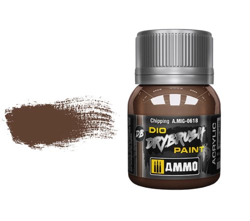 Przejdź do produktu Ammo Mig 0618 - Dio Drybrush Chipping - farba do techniki suchego pędzla 40 ml