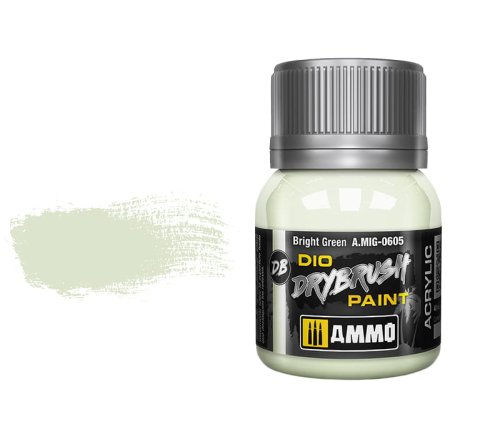 Przejdź do produktu Ammo Mig 0605 - Dio Drybrush Bright Green - farba do techniki suchego pędzla 40 ml