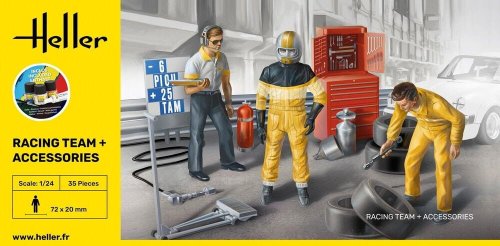 Przejdź do produktu Heller 58750 - 1:24 Racing Team + Accessories - model z farbami