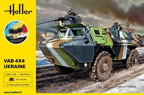 Przejdź do produktu Heller 57130 - 1:35 VAB 4X4 Ukraine - model z farbami