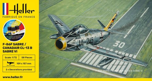 Przejdź do produktu Heller 56277 - 1:72 F-86F Sabre / Canadair CL-13 B Sabre VI - model z farbami