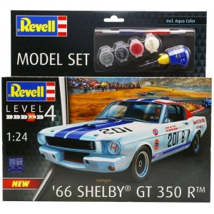 Revell 67716 - 1:24 Ford Mustang 1966 Shelby GT 350 R model z farbami