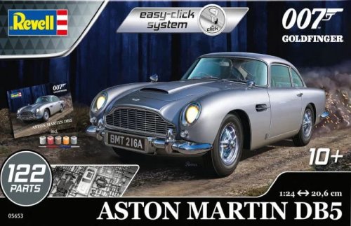 Przejdź do produktu Revell 05653 - 1:24 Aston Martin DB5 James Bond 007 Goldfinger Easy-Click model z farbami