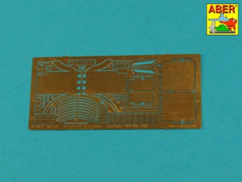 Przejdź do produktu Aber 48053 - 1:48 Elementy fototrawione do niemieckiego pojazdu Jagdtiger Sd.Kfz. 186 - przednie i tylnie błotniki