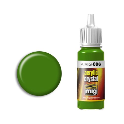 Przejdź do produktu Ammo Mig 096 - Farba akrylowa transparentna Crystal Periscope Green 17 ml
