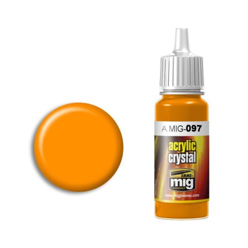 Przejdź do produktu Ammo Mig 097 - Farba akrylowa transparentna Crystal Orange 17 ml