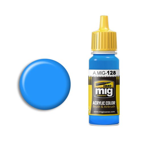 Przejdź do produktu Ammo Mig 128 - Farba akrylowa Cyan 17 ml