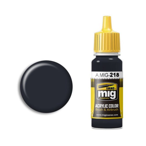 Przejdź do produktu Ammo Mig 218 - Farba akrylowa Rlm 66 Schwartzgrau 17 ml