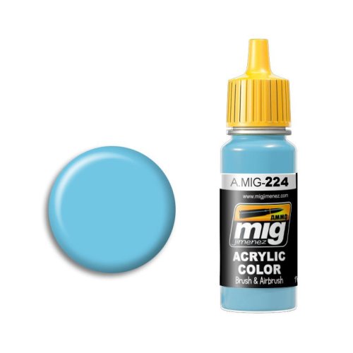 Przejdź do produktu Ammo Mig 224 - Farba akrylowa Fs 35250 Sky Line Blue 17 ml
