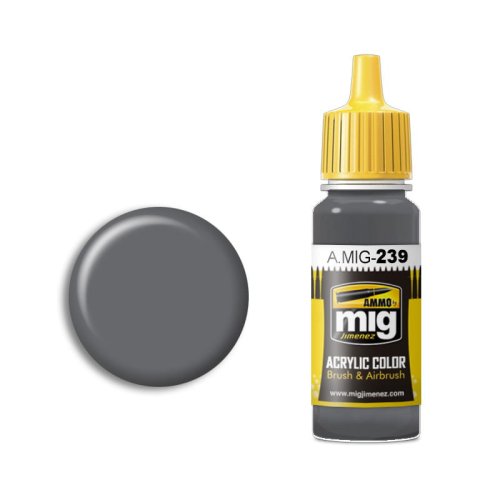 Przejdź do produktu Ammo Mig 239 - Farba akrylowa FS 36122 Neutral Gray 17 ml
