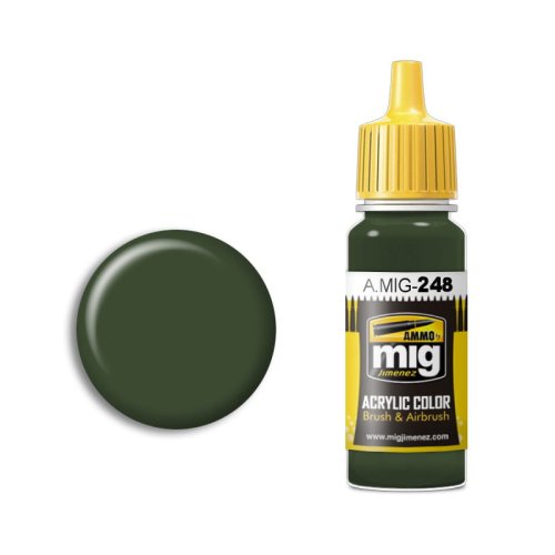 Przejdź do produktu Ammo Mig 248 - Farba akrylowa RLM 80 Olivgrun 17 ml