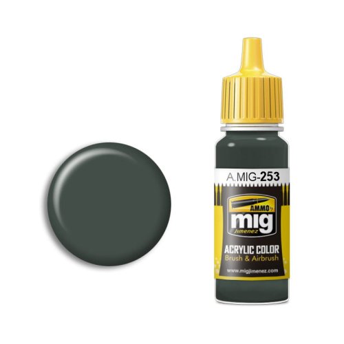 Przejdź do produktu Ammo Mig 253 - Farba akrylowa RLM 74 Graugrun 17 ml
