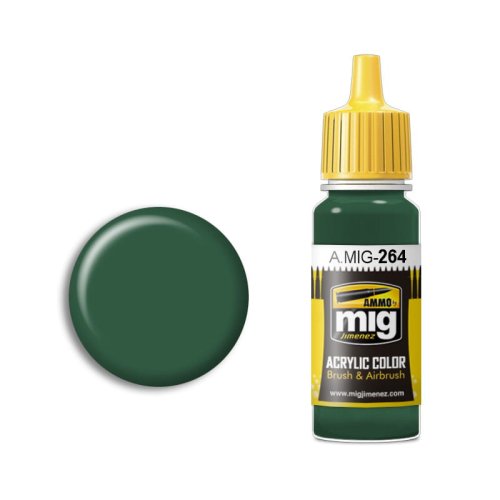 Przejdź do produktu Ammo Mig 264 - Farba akrylowa IJN Nakajima Dark Green 17 ml
