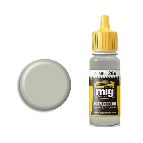 Przejdź do produktu Ammo Mig 266 - Farba akrylowa RLM 63 Hellgrau 17 ml