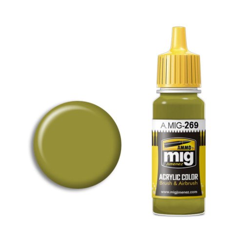 Przejdź do produktu Ammo Mig 269 - Farba akrylowa Nakajima Interior Green 17 ml