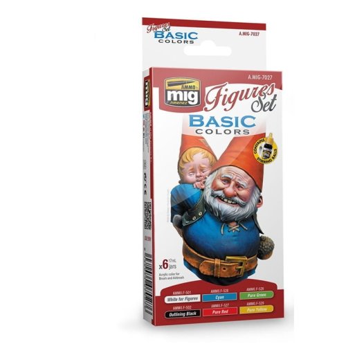 Przejdź do produktu AMMO MIG 7027 - Basic Colors Set for Figures 6 x 17 ml