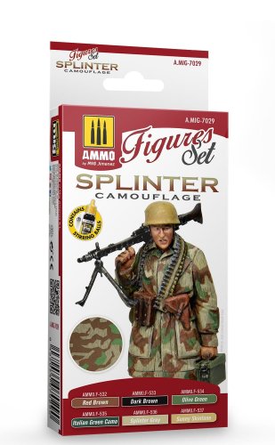 Przejdź do produktu AMMO MIG 7029 - Splinter Camouflage - Figures Set 6 x 17 ml