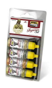 AMMO MIG 7040 - Japanese Infantry WWII - Figures Set 4 x 17 ml