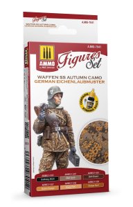 Ammo Mig 7041 - Waffen SS Autumn Camo Einchenlaubmuster zestaw farb
