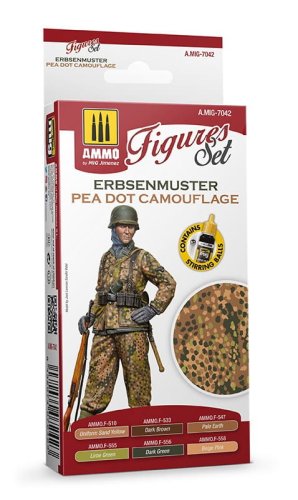 Przejdź do produktu Ammo Mig 7042 - Zestaw farb Erbsenmuster Pea Dot Camouflage