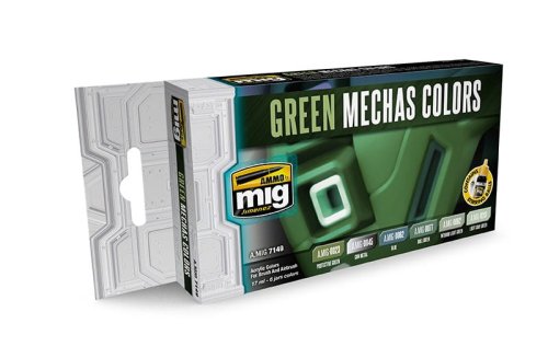 Przejdź do produktu AMMO MIG 7149 - Green Mechas Colors Set