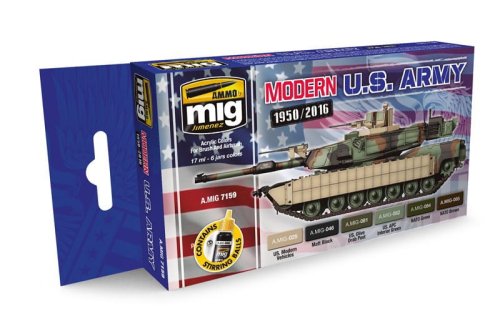 Przejdź do produktu AMMO MIG 7159 - Modern US Army Colors 1950-2016