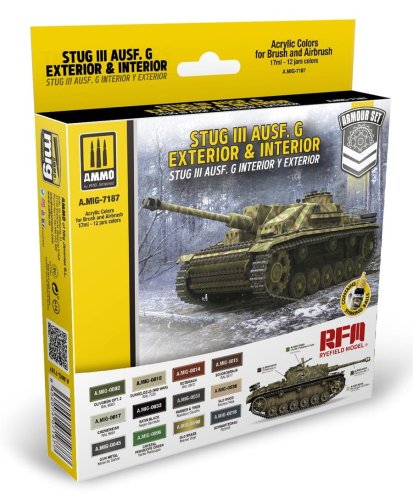 Przejdź do produktu Ammo Mig 7187 - StuG III Ausf. G Exterior & Interior Set zestaw farb