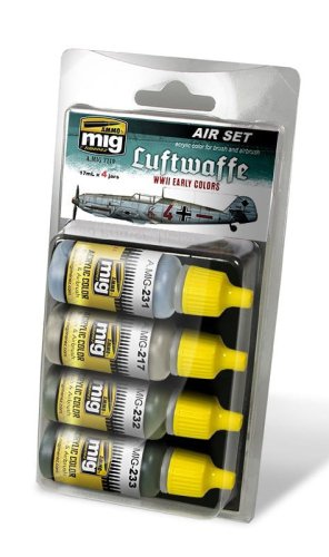 Przejdź do produktu AMMO MIG 7210 - Luftwaffe WWII Early Colors - Air Set