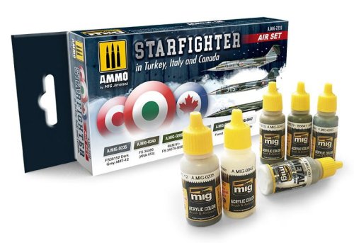 Przejdź do produktu AMMO MIG 7231 - Starfighter in Turkey, Italy and Canada - Air Set 6 x 17 ml