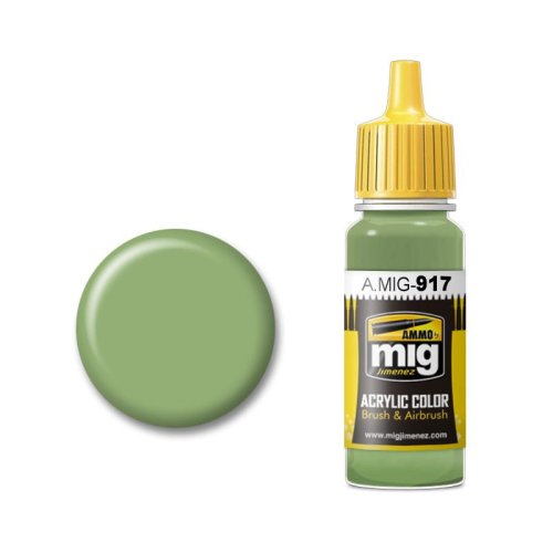 Przejdź do produktu Ammo Mig 917 - Farba akrylowa Light Green 17 ml