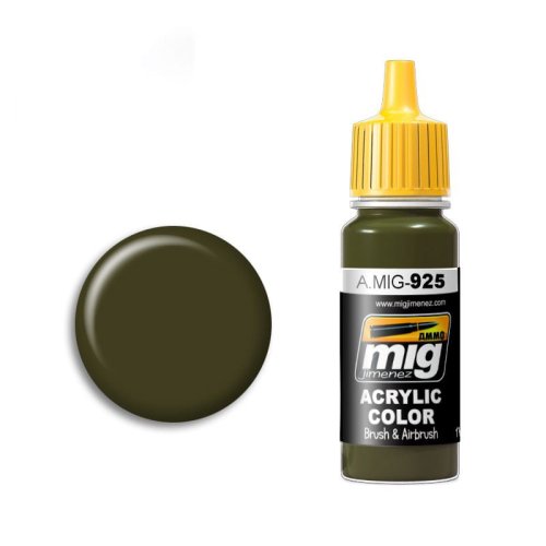Przejdź do produktu Ammo Mig 925 - Farba akrylowa Olive Drab Dark Base 17 ml
